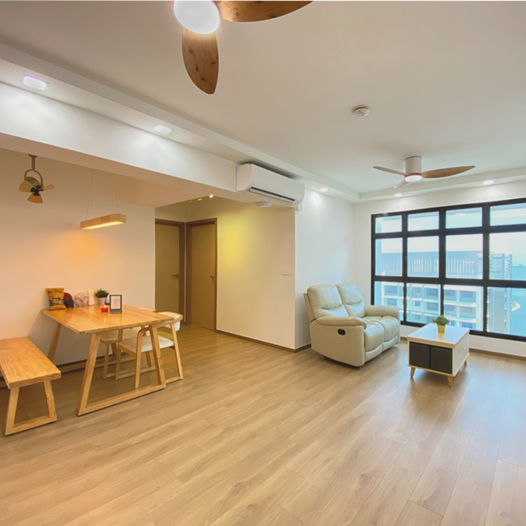 Bright interior background